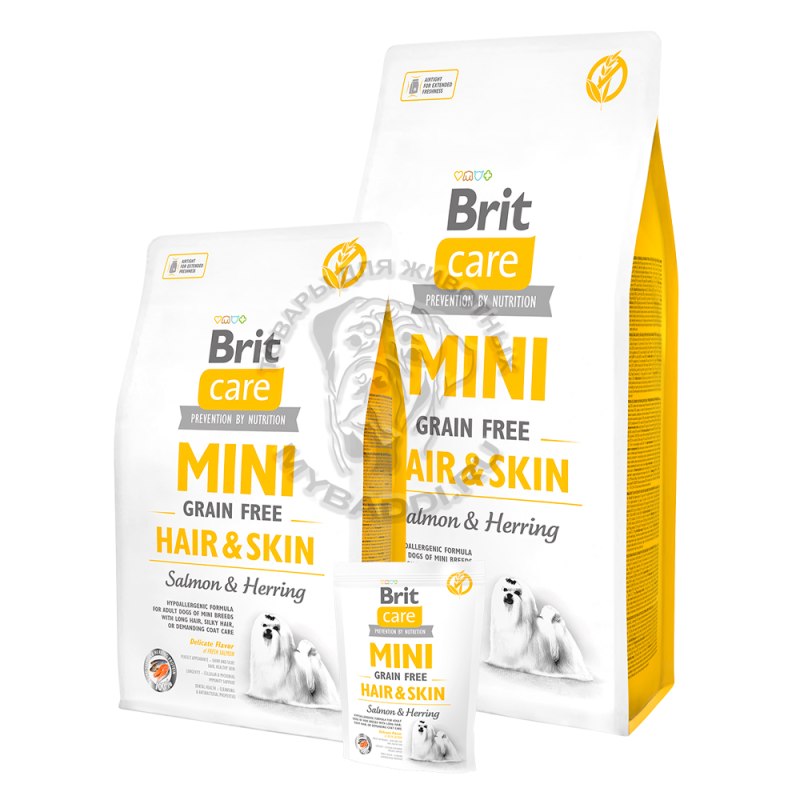 Брит 400 г Care Mini gf Adult Lamb беззерновой корм д/мини-собак,ягненок