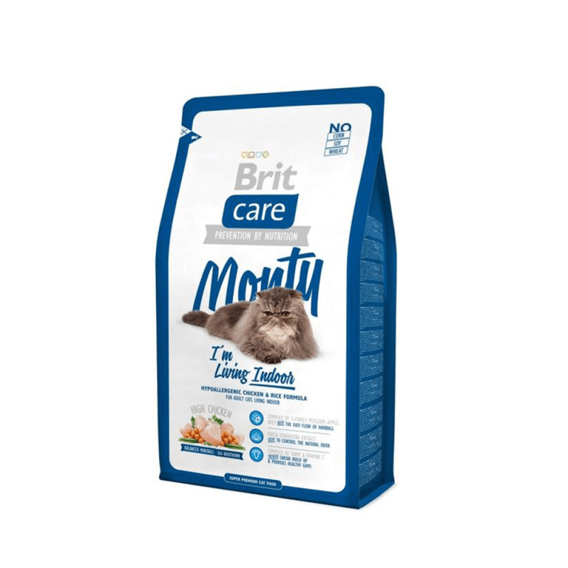 Брит сух д/Кош 2кг Care Индор 132610