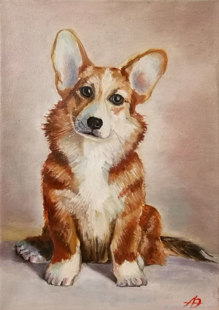 Корги рисунок