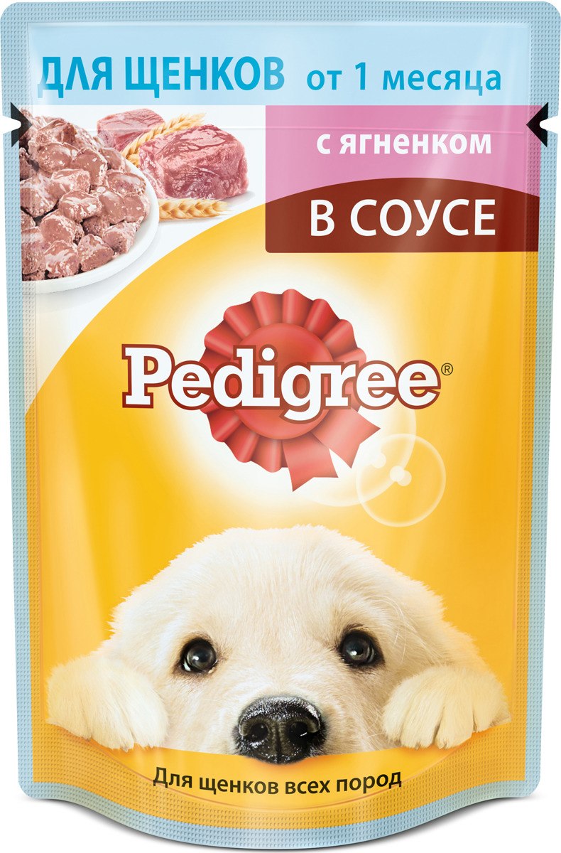 Корм для собак pedigree говядина, ягненок пауч 85г 28 шт
