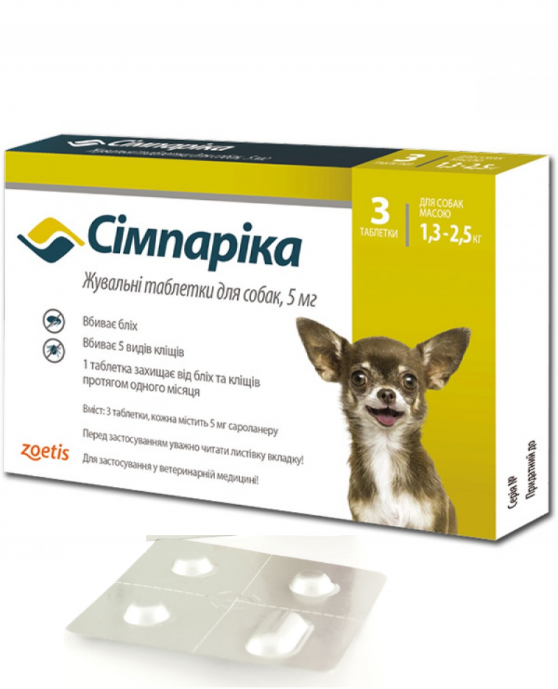 Simparica Симпарика таблетки для собак