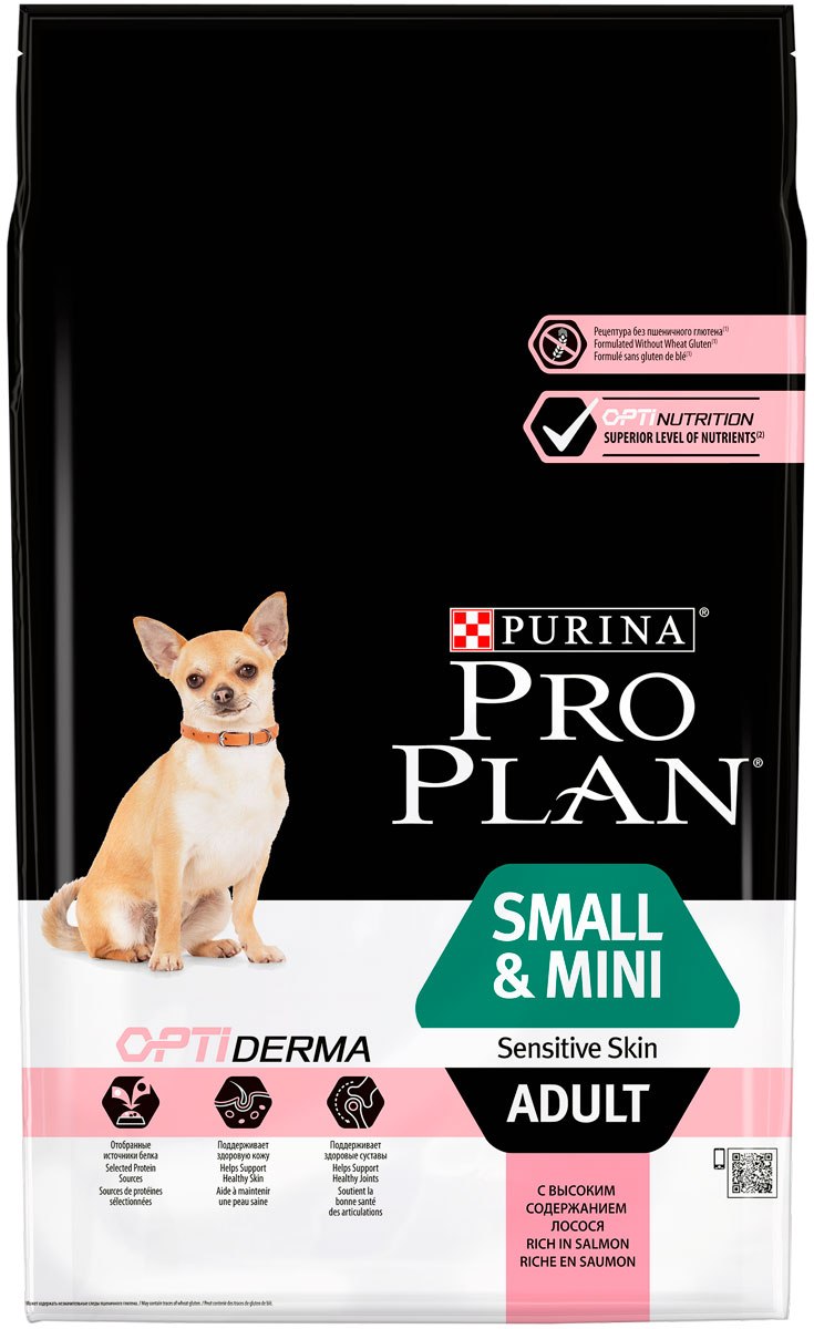 PROPLAN small&Mini OPTIDERMA (лосось-рис)