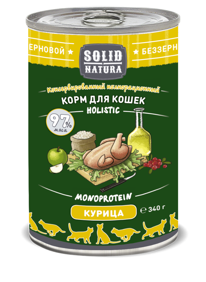 Solid Natura консервы для кошек