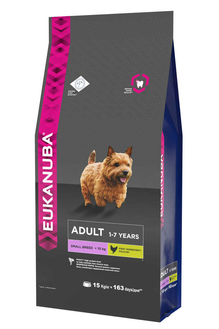 Корм сухой Eukanuba для щенков мелких пород