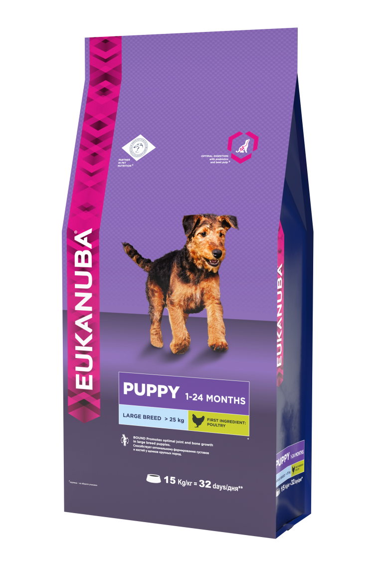 Корм для щенков Eukanuba 12 кг