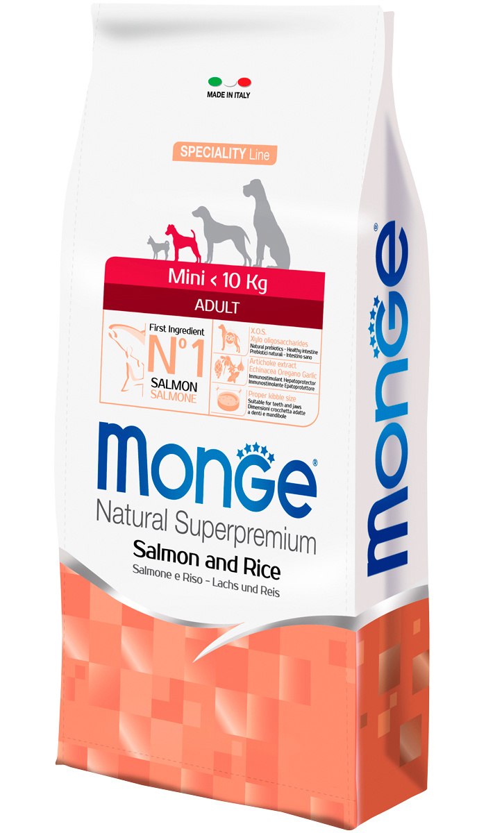 Monge Dog Mini корм для взрослых собак мелких пород 800гx2шт.