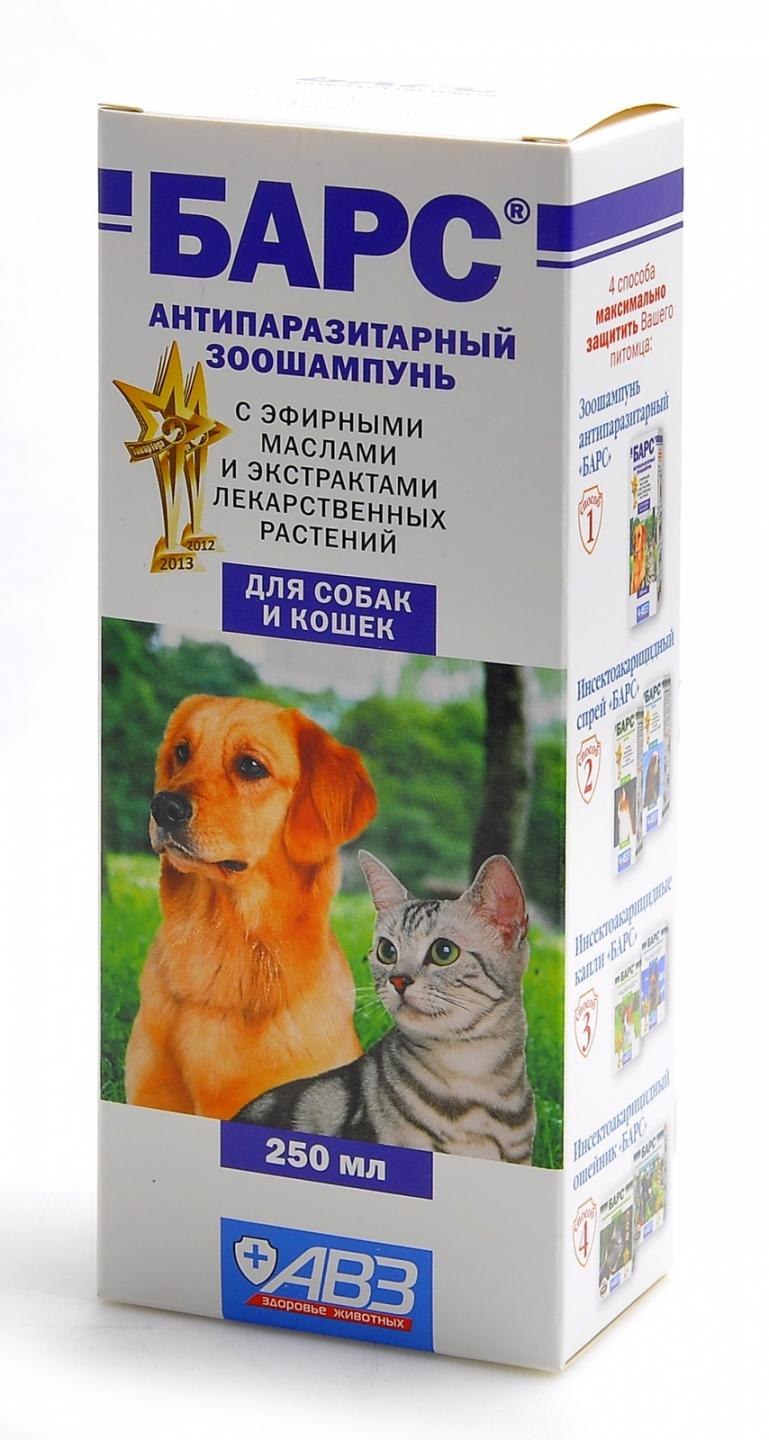 Барс шампунь от блох для собак