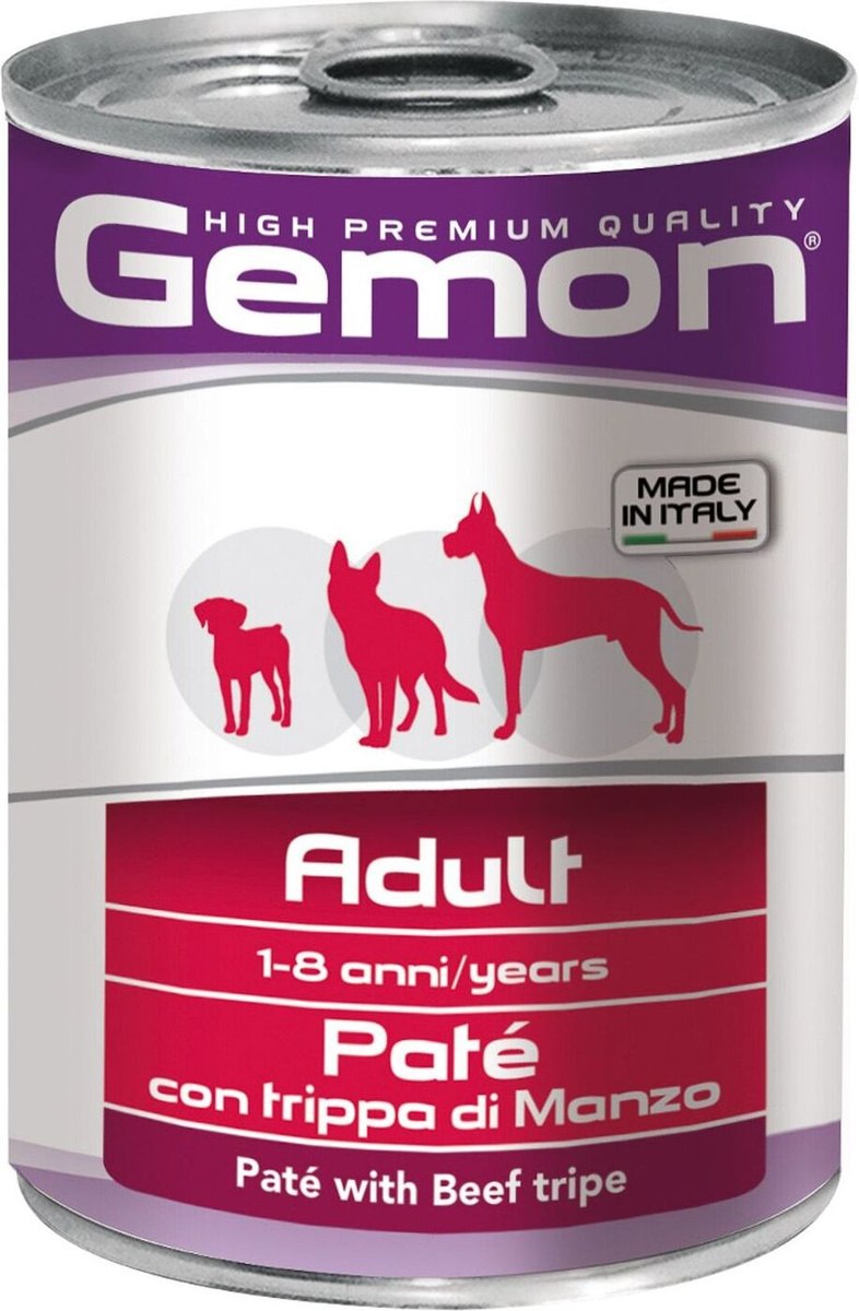 Gemon Dog консервы для собак паштет говяжий рубец