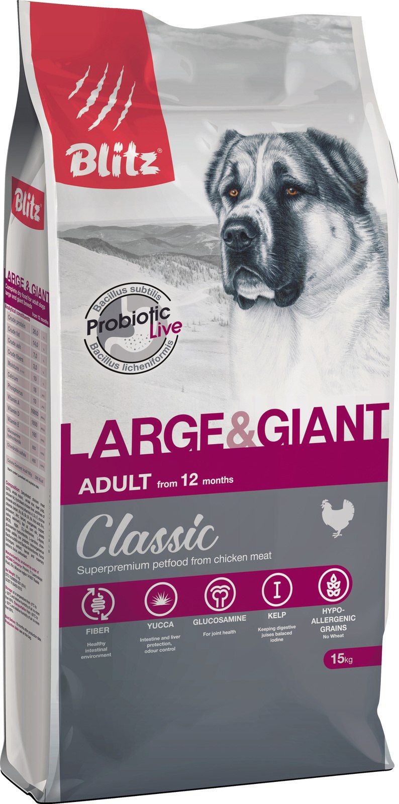 Корм для собак Blitz (10 кг) Puppy large & giant Breeds Dry