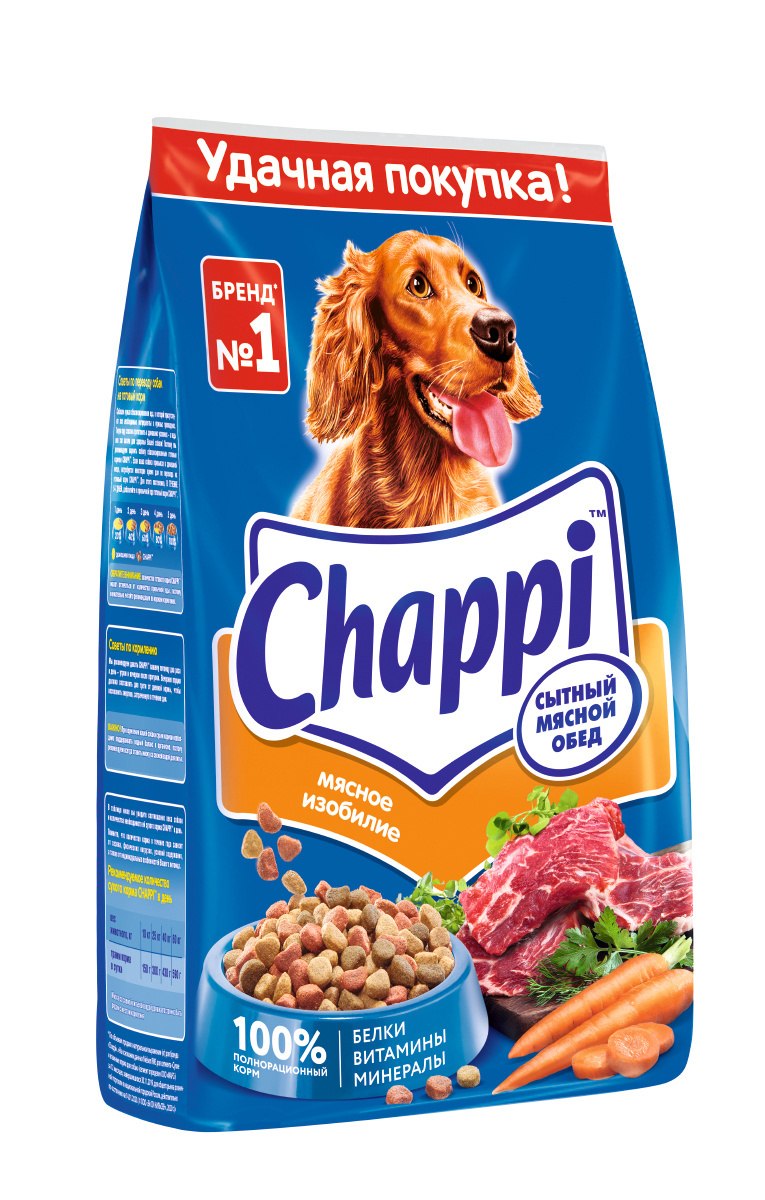 Корм для собак Chappi мясное изобилие 2.5 кг