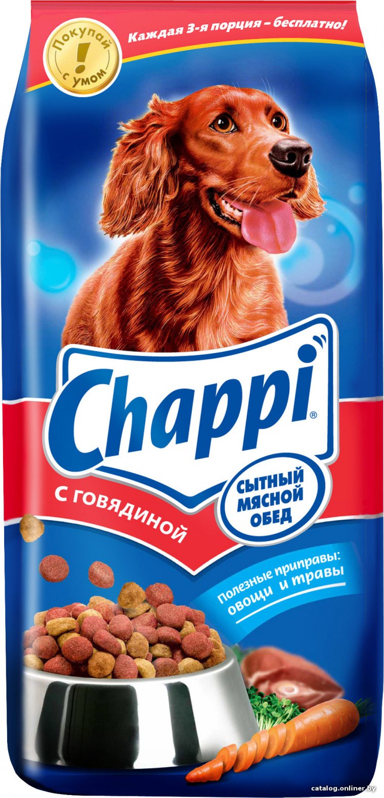 Корм д/собак Чаппи 15кг говядина по-домашнему