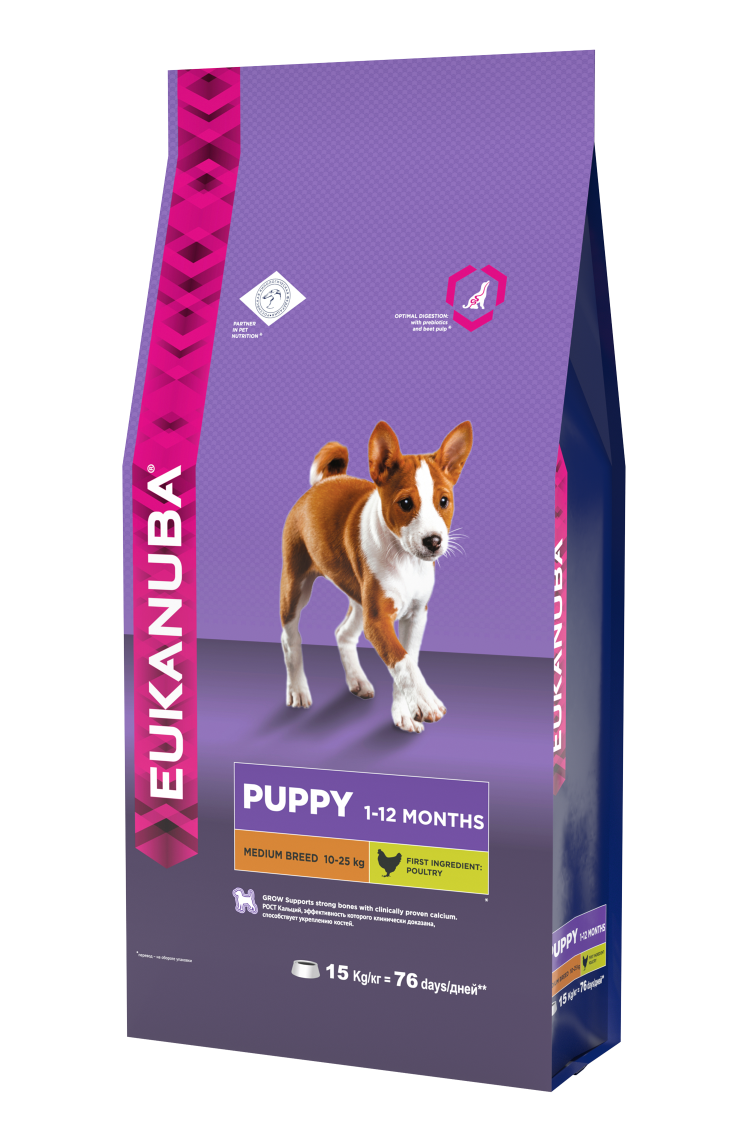 Eukanuba для щенков средних пород