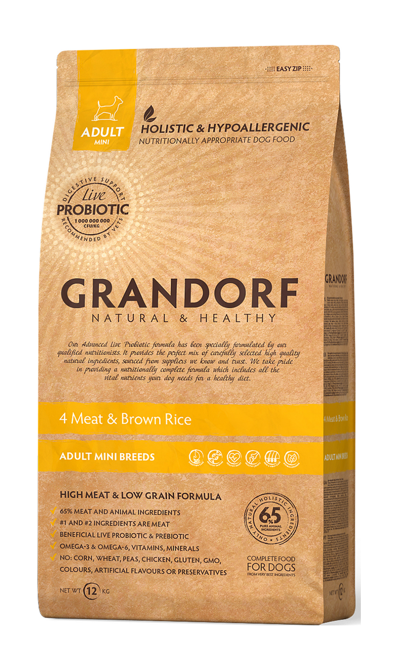 Grandorf Dog Lamb&Rice Mini (ягнёнок с рисом для собак мини пород) 3 кг.