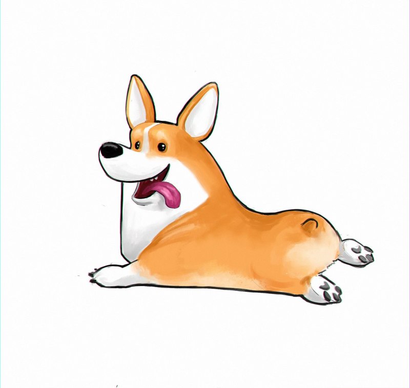 Рисунки корги пемброк