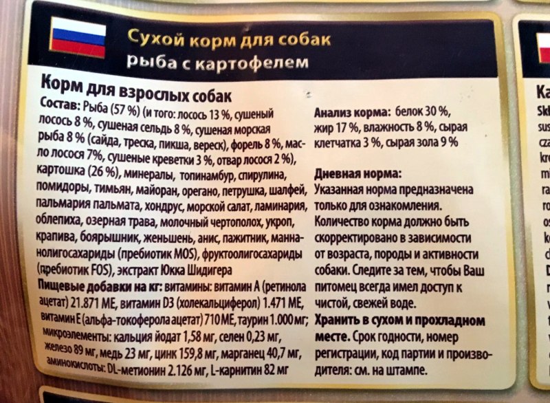 Вольфсблат корм для собак состав