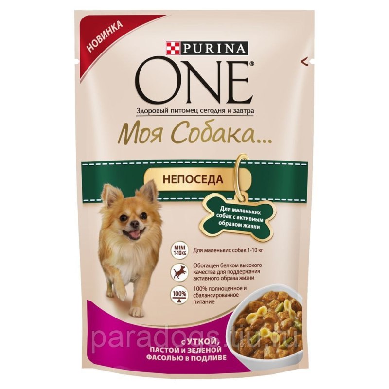 Корм влажный Purina one Mini 100г для собак