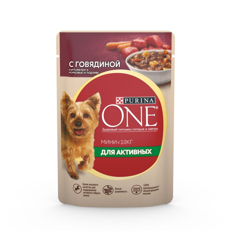Purina one пауч для собак
