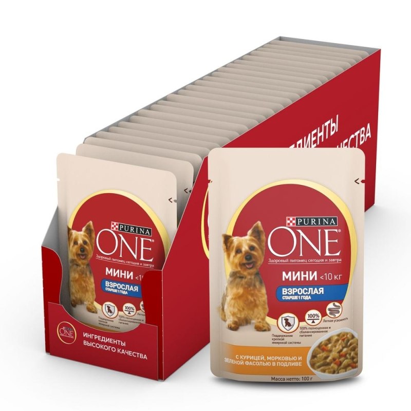 Влажный корм для собак Purina one
