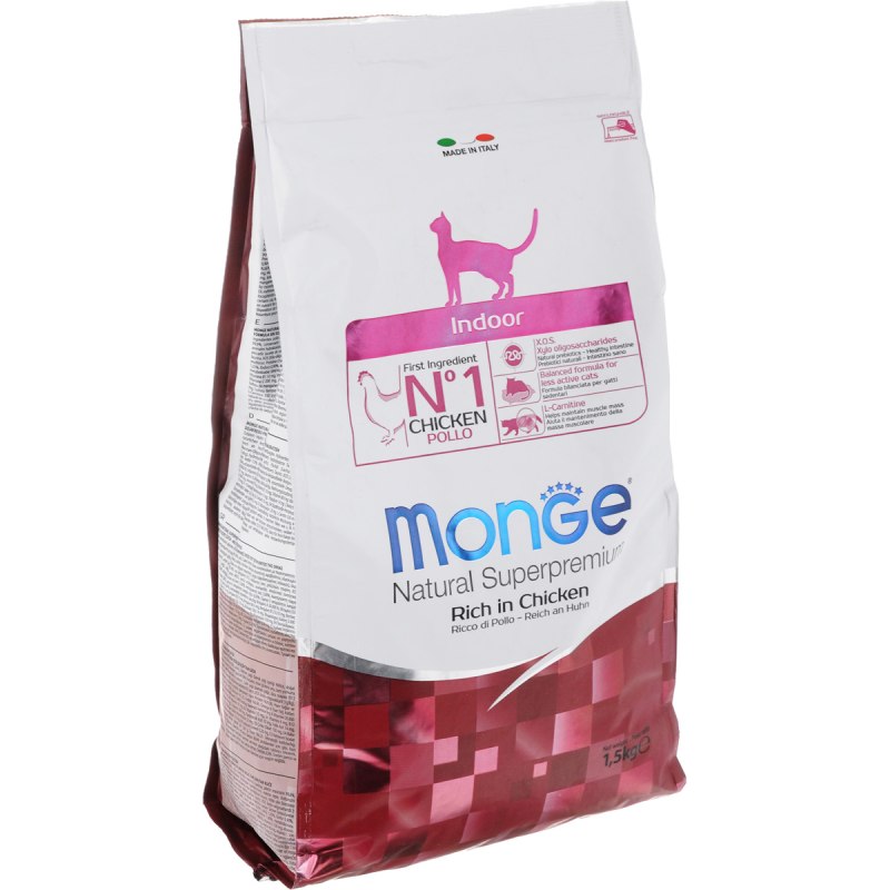 Monge Cat Indoor корм для домашних кошек 10кг