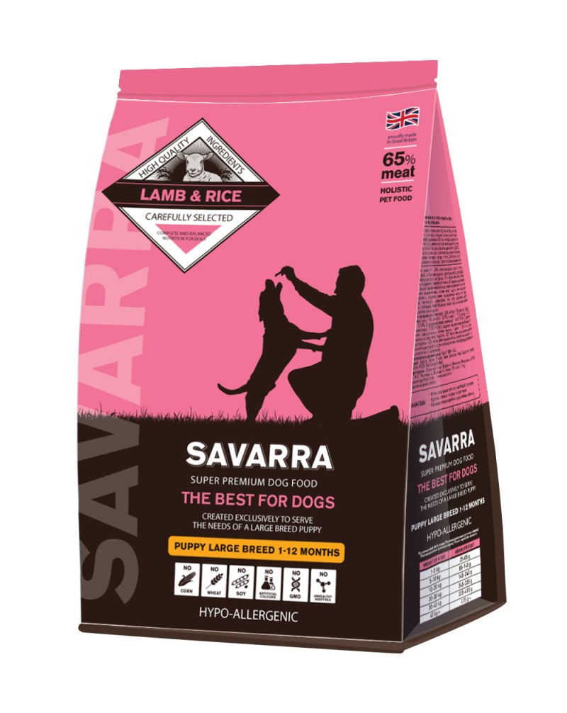 Корм для собак SAVARRA (18 кг) Adult all Breeds Dogs Lamb