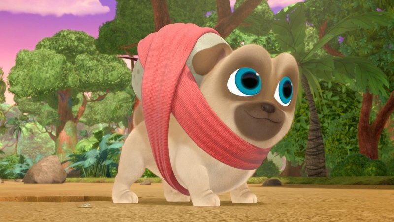 Puppy мультфильм на белом фоне