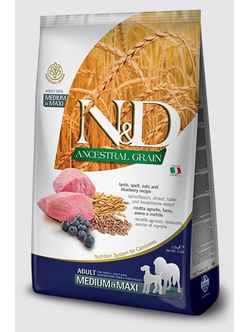 Фармина n&d Dog gf ягненок с черникой Adult Mini 2,5кг