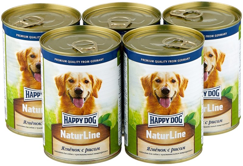 Корм для собак Happy Dog NATURLINE индейка, телятина 400г
