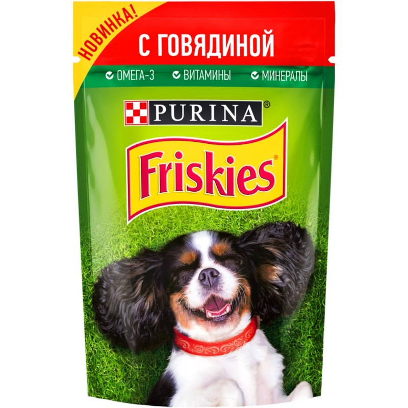 Корм для собак friskies с говядиной
