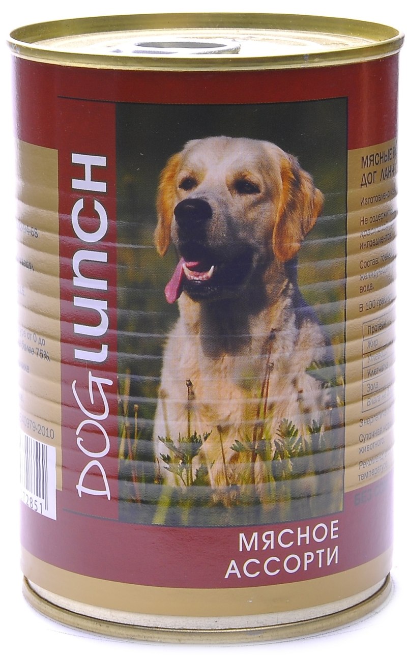 Консервы Dog lunch для собак, говядина