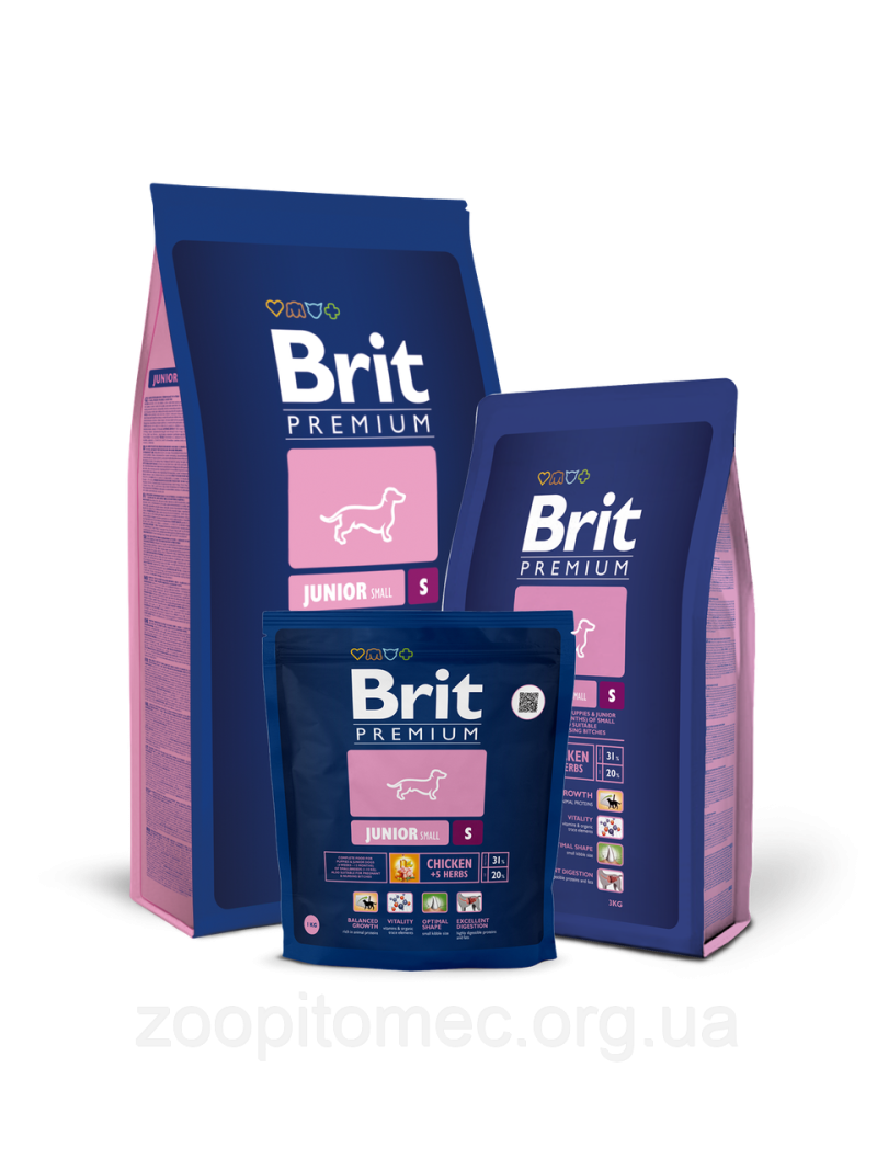 Brit Premium Junior s сухой корм для молодых собак мелких пород 8кг