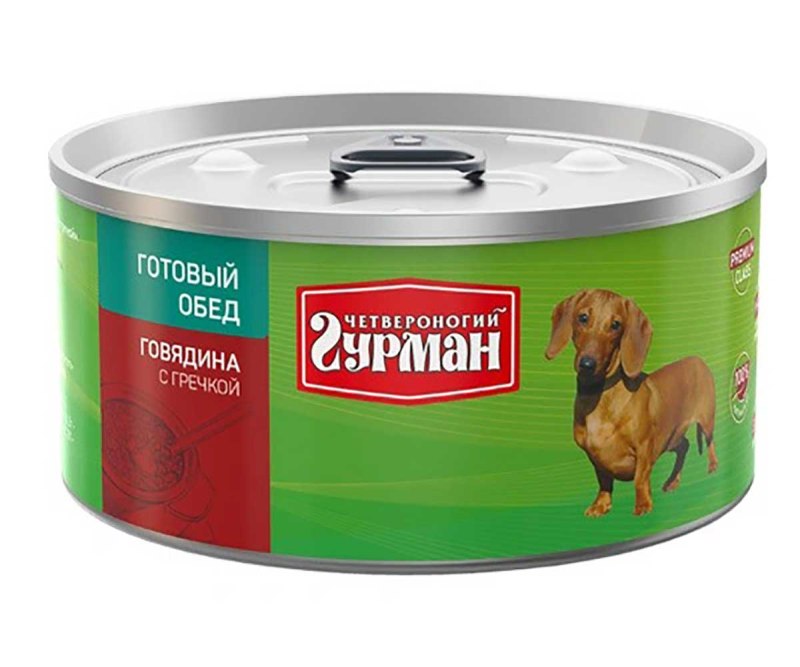 Корм для собак Четвероногий Гурман мясной рацион потроха 850г