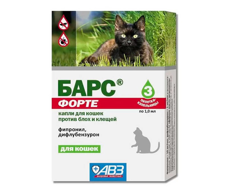Барс форте капли для кошек