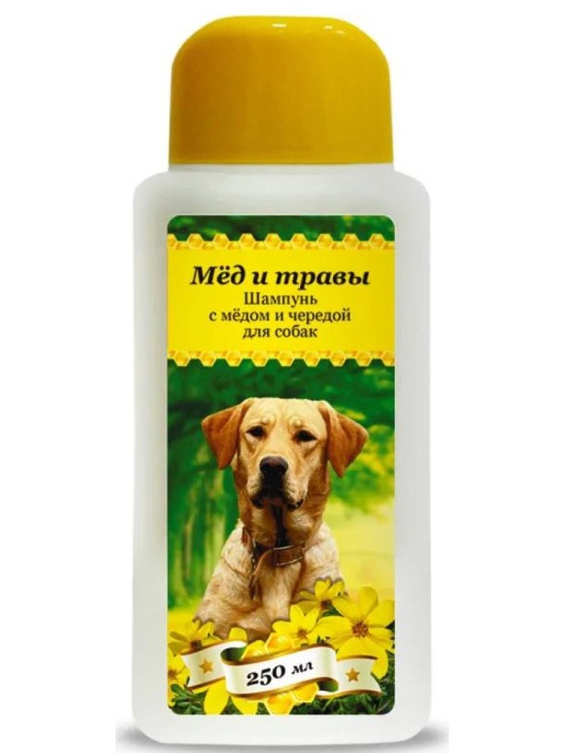 Пчелодар шампунь с медом и чередой для собак