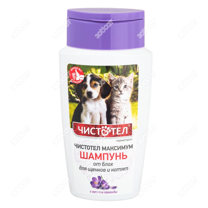Чистотел максимум шампунь от блох для щенков и котят 180мл