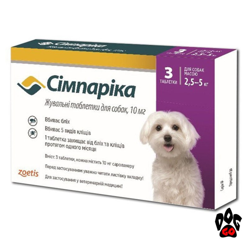 Симпарика таблетки для животных