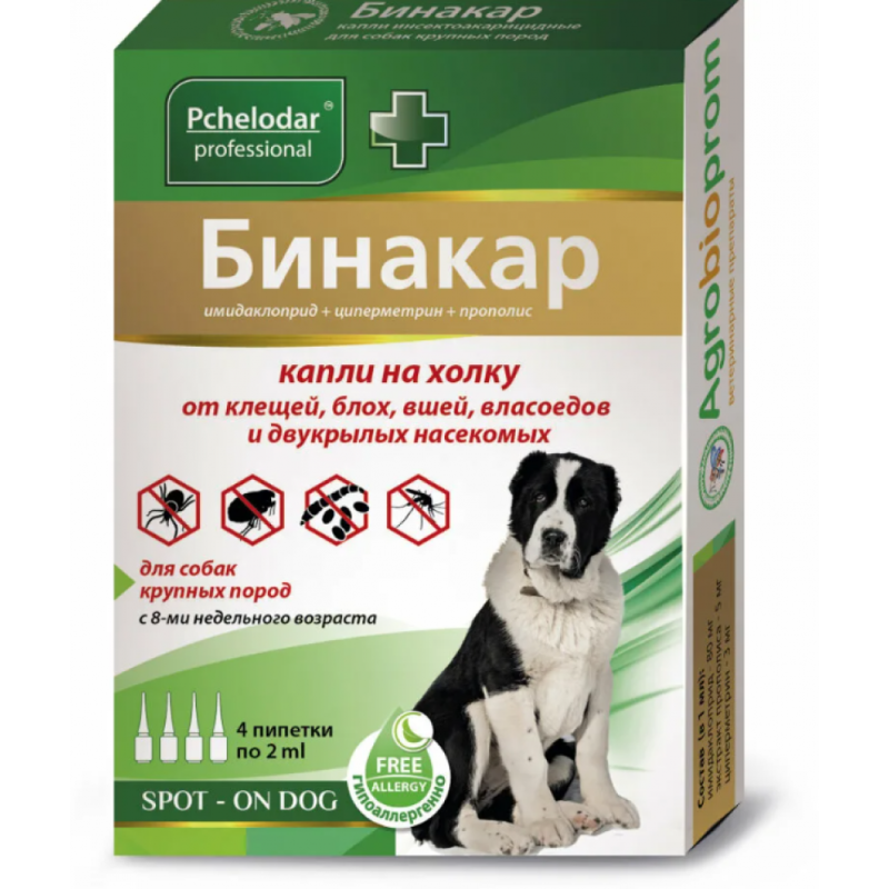 Бинакар капли для собак