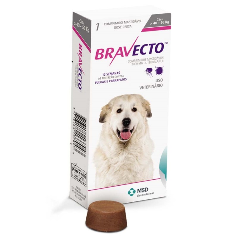 Бравекто (MSD animal Health) таблетки от блох и клещей для собак 40-56 кг
