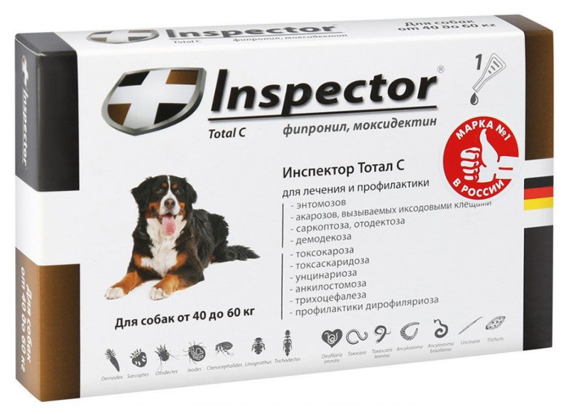 Капли от блох Inspector для собак