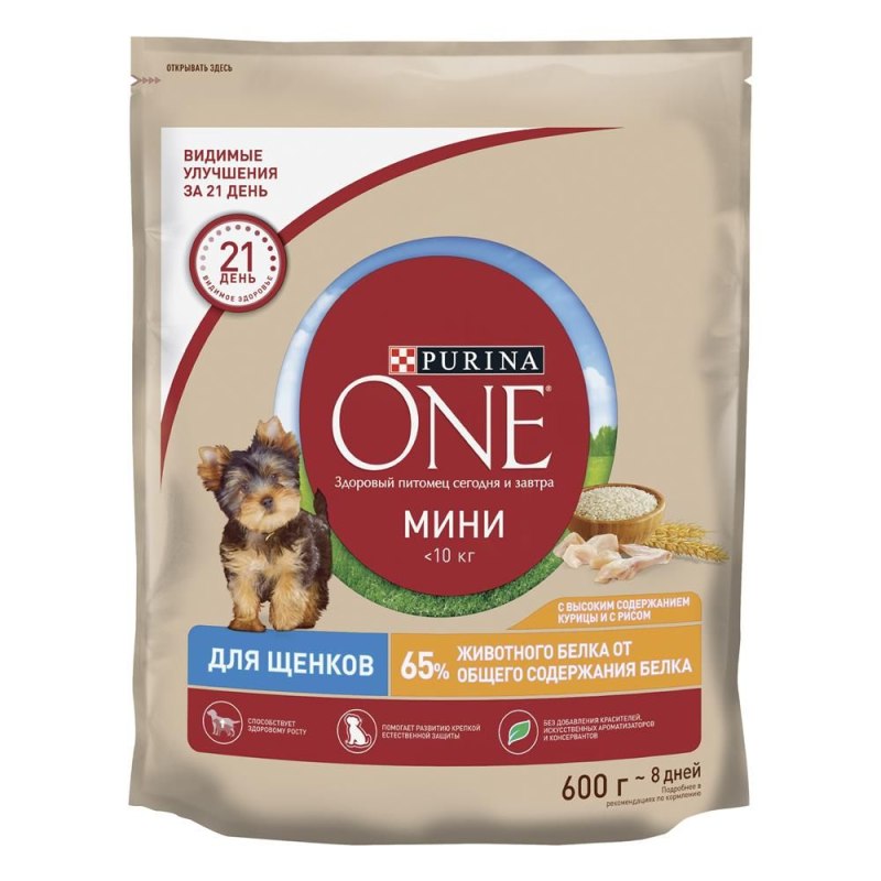 Корм для собак Purina one курица 600г