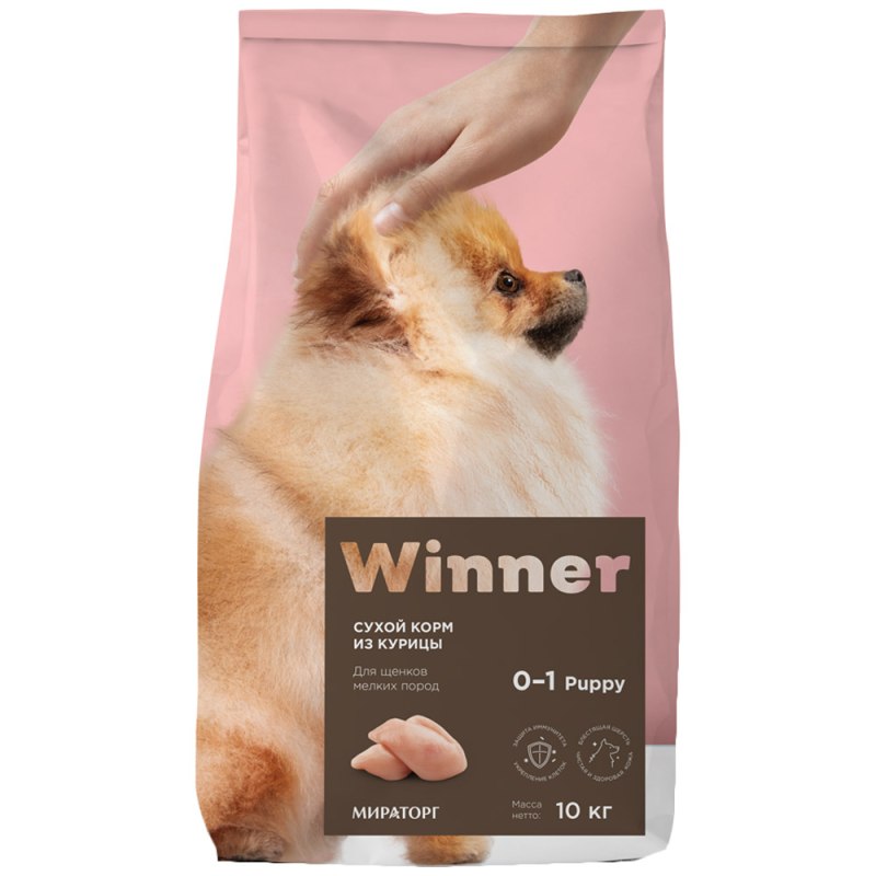 Щенков мелких пород winner 10