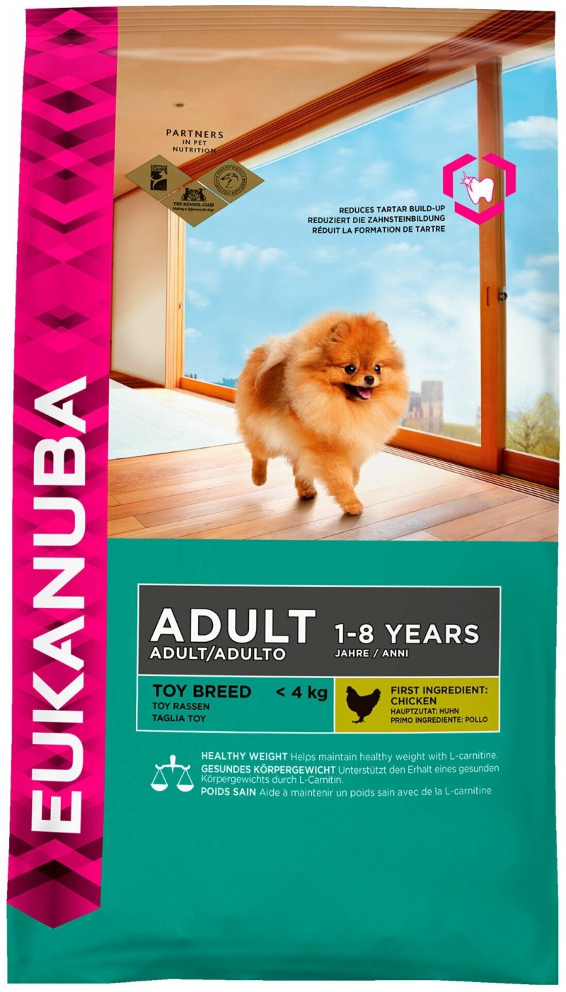 Сухой корм Eukanuba для взрослых собак миниатюрных пород