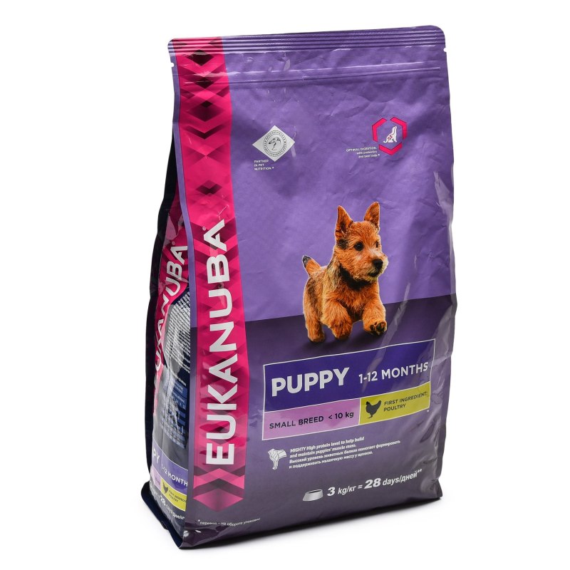 Корм сухой Eukanuba для щенков мелких пород