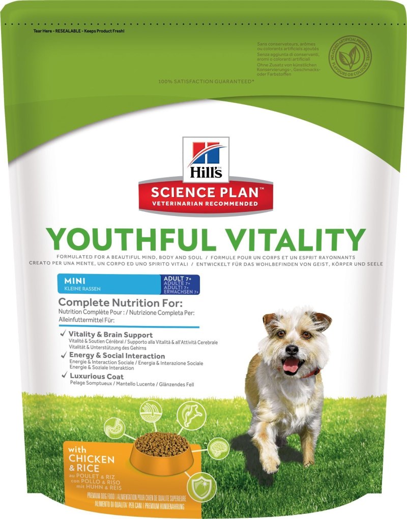 Hill's Science Plan youthful Vitality 7+ сухой корм для пожилых собак