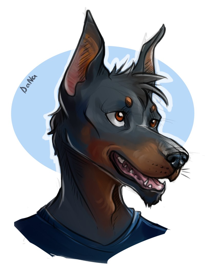 Doberman фурри