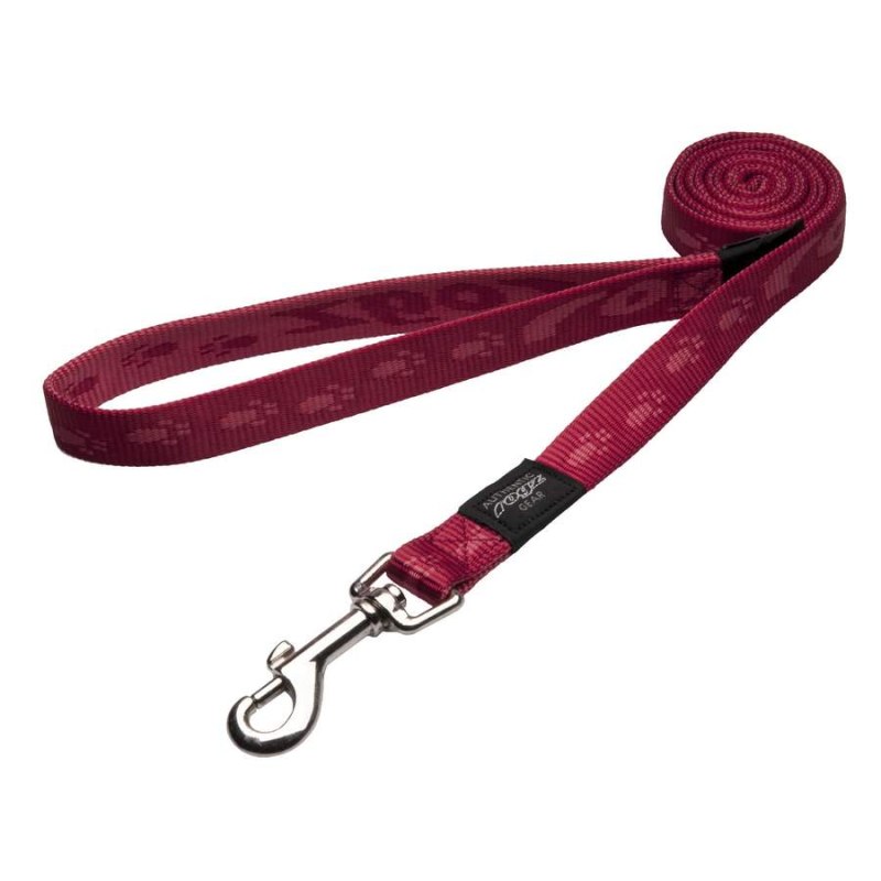 Rogz поводок "Alpinist", красный, fixed lead