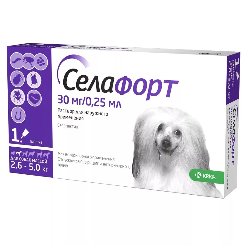 Селафорт для собак 10,1-20 кг, 120мг/1мл