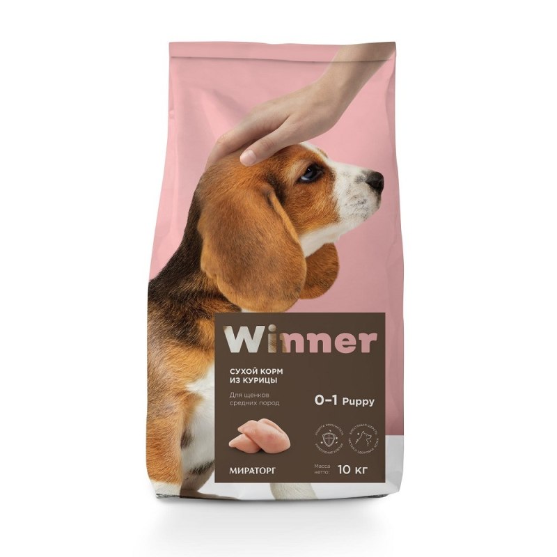 Корм для щенков winner 10 кг