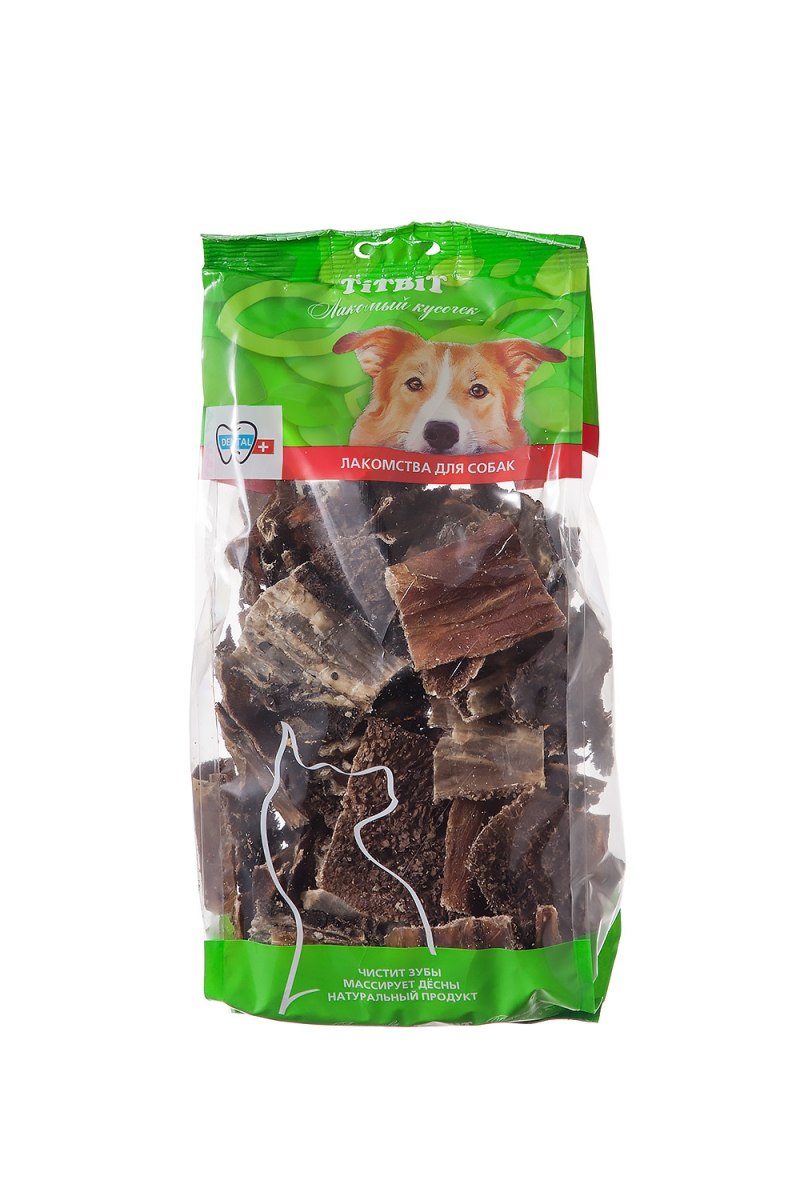 TITBIT 270 Г хрустики из рубца говяжьего XXL для собак мягкая упаковка