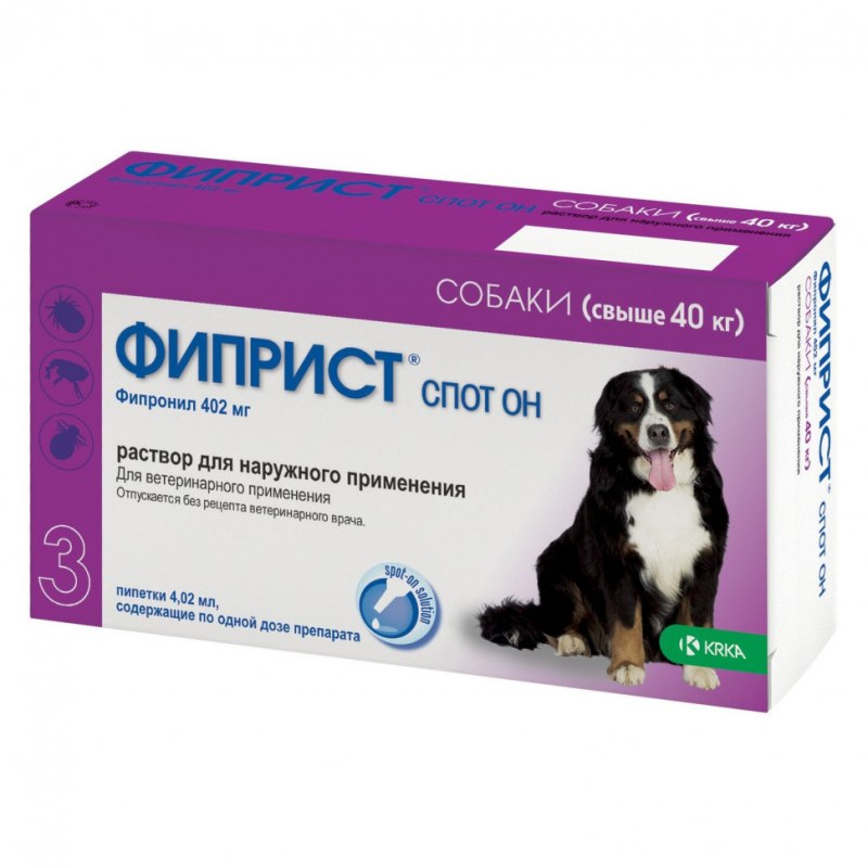 Капли от клещей и блох для собак Бинакар