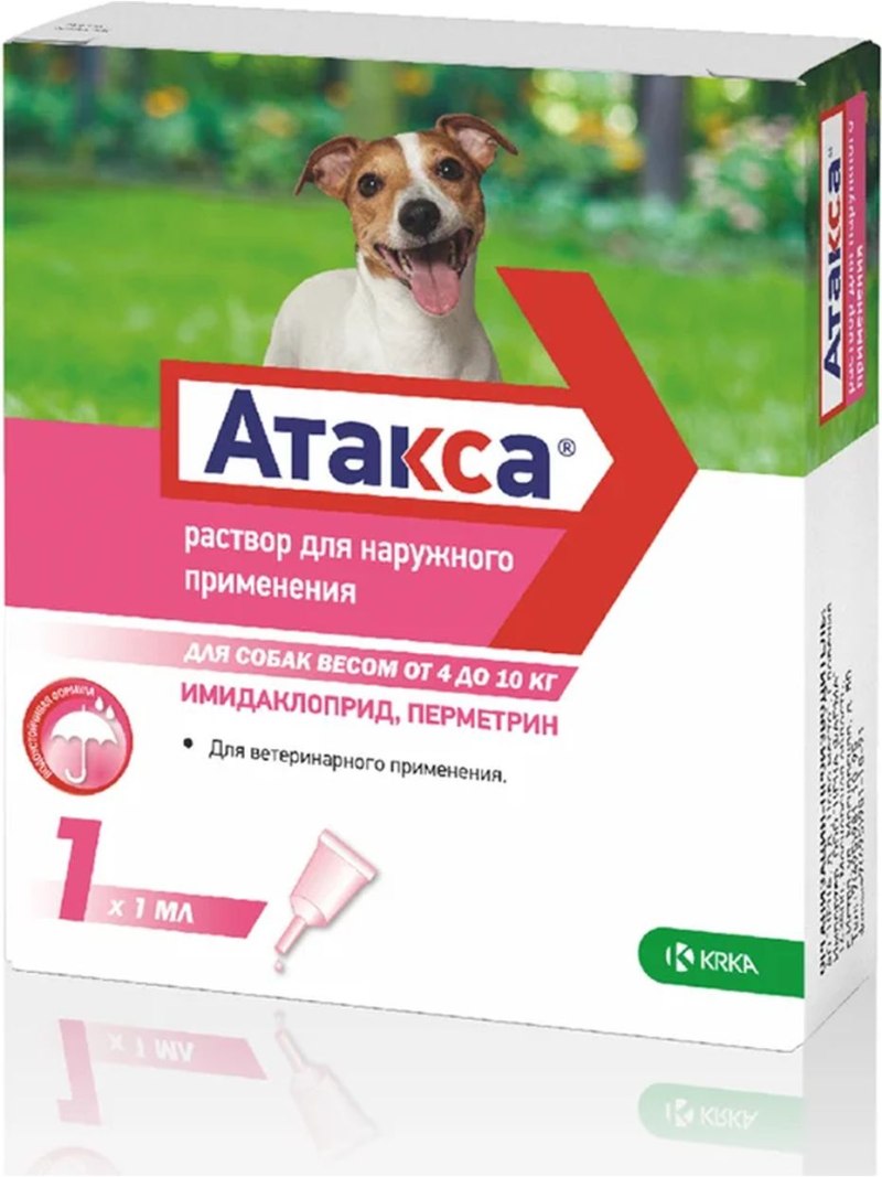 Адвантикс 100 д/собак от 4 до 10кг.,4х1,0мл.